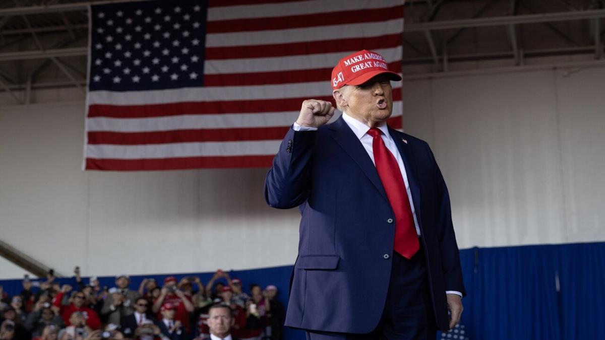 Donald Trump at a rally